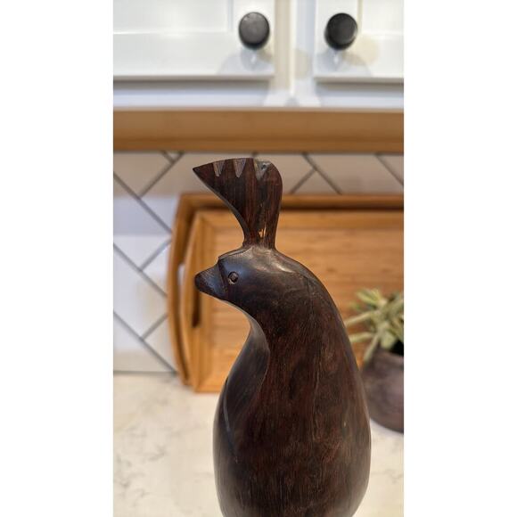 Vintage Ironwood Seri Quail Hand carved Sculpture, Kino Indians of Mexico, 13” - Picture 5 of 8